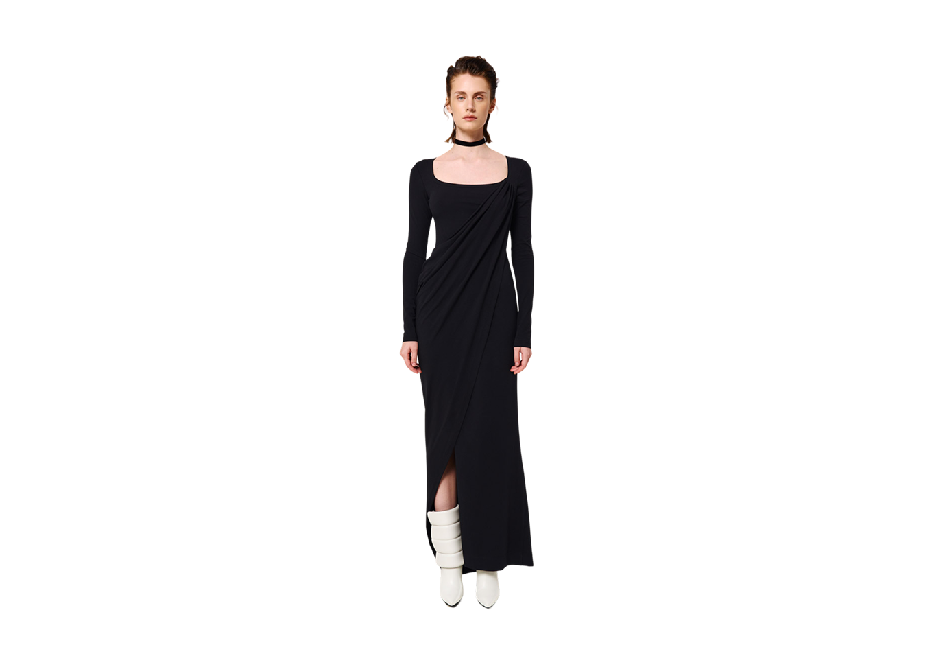 Draped Jersey Dress
