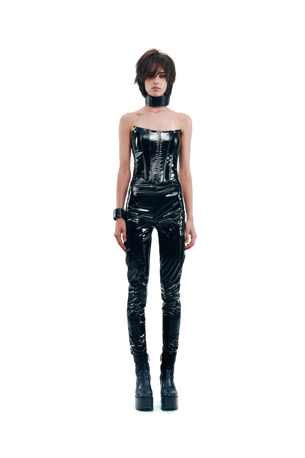 Faux Patent Leather Leggins